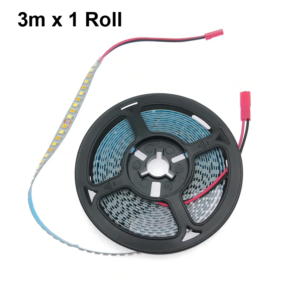 Светодиодная лента QINGYING 3 метра SMD2835 200LED/метр 3 цвета 3000K+6500K для люстры