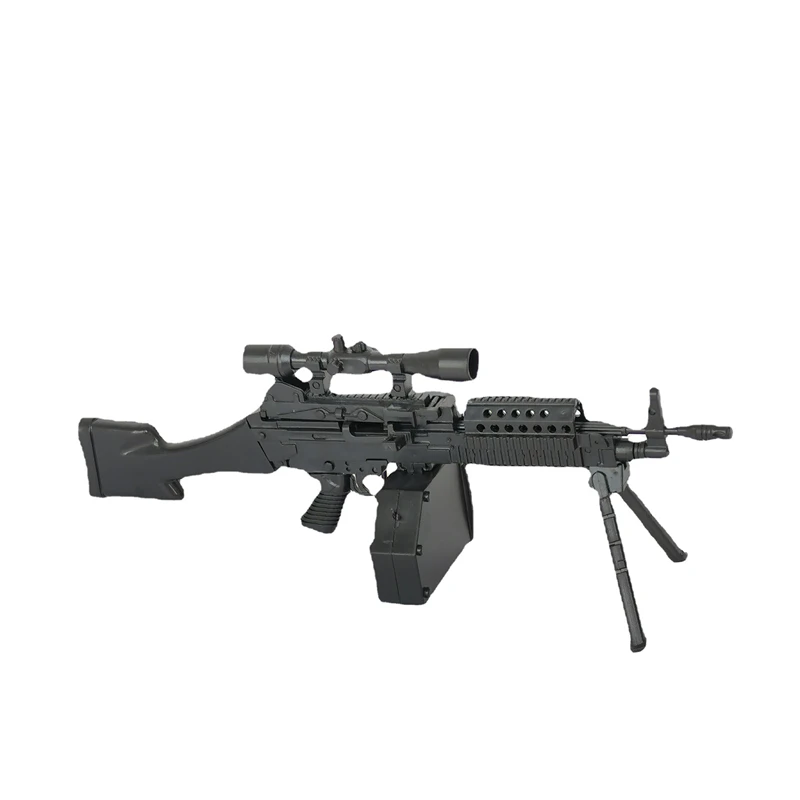 Масштаб 1:6 модель пистолета MK46 4D пластиковая Миниатюрная солдата аксессуары для