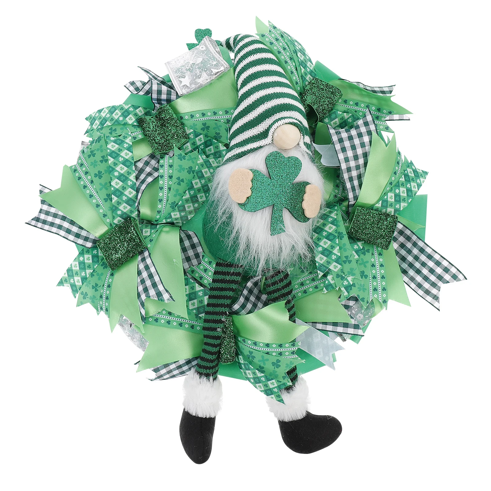 

St. Patrick's Day Gnome Adorn Festival Faceless Gnome Wreath Pendant Garland