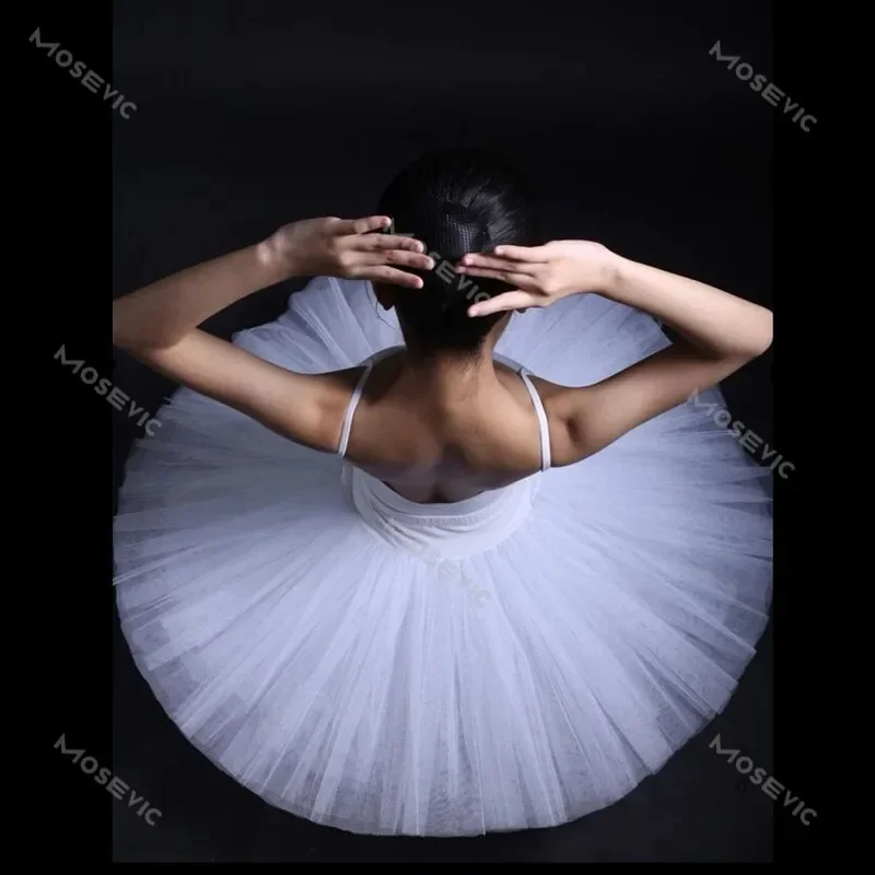 Профессиональная балетная пачка белая розовая черная красная юбка для практики