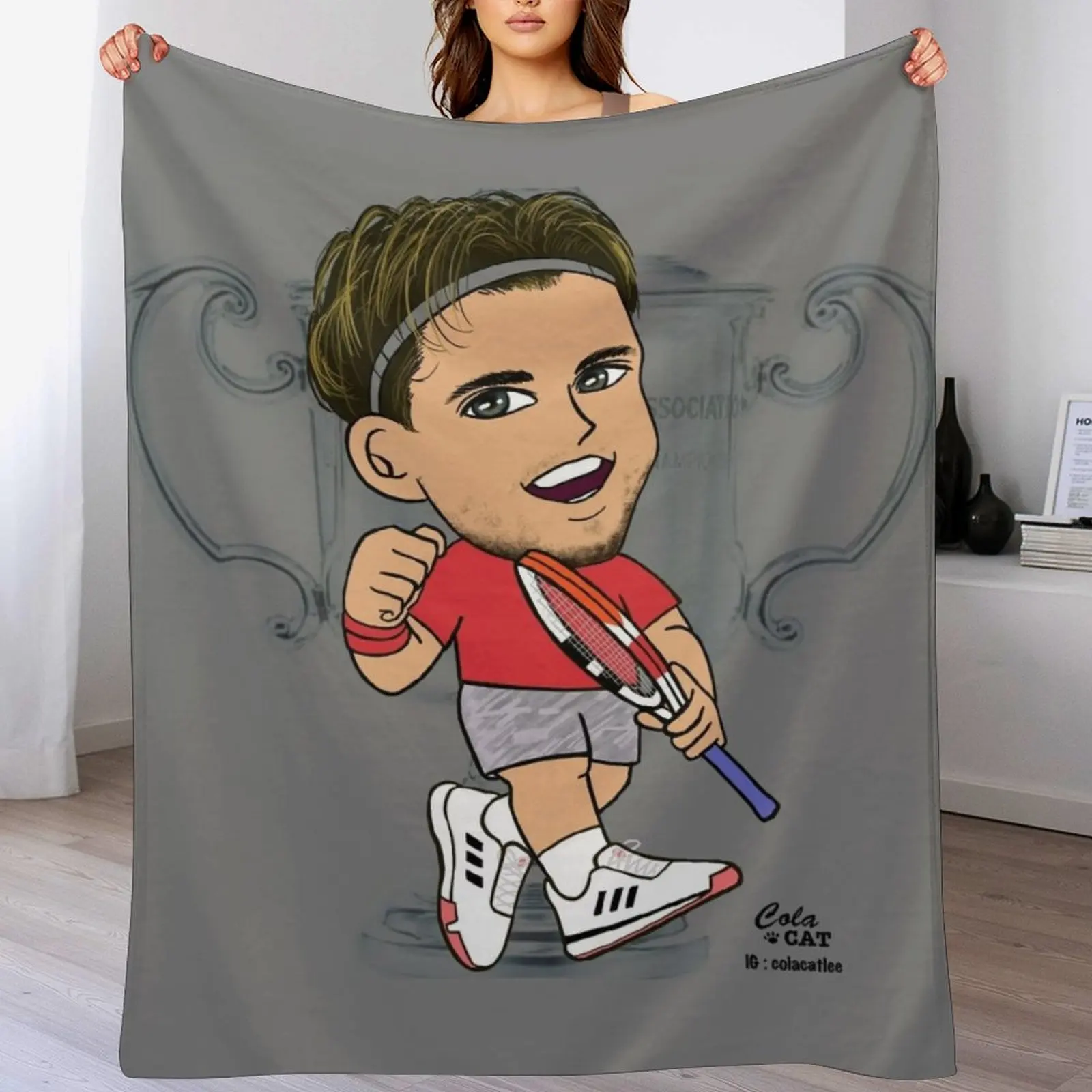 Dominic Thiem американское Открытое одеяло 2020 одеяла для кровати