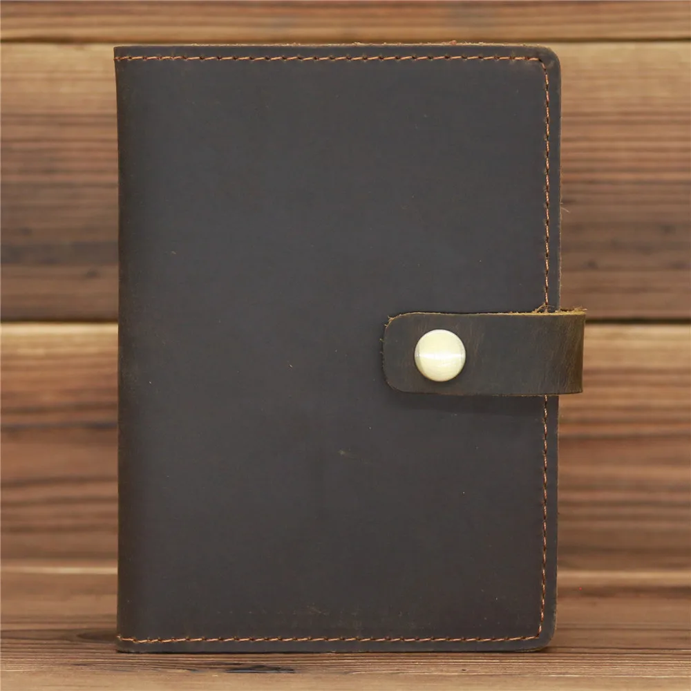 Crazy Horse Leather Passport Holder Travel Wallet Multifunctional Men Male Card Holder Clutch Passport Cover Business Purses New