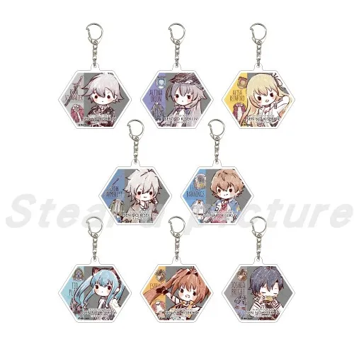 

Anime The Legend of Heroes Trails of Cold Steel IV THE END OF SAGA Keychain Figure Doll Acrylic Keyring Bag Pendant for Gift