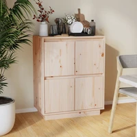 console cabinet solid pine wood sideboards kitchen furniture 60x34x75 cm