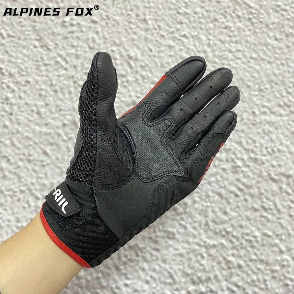 Мотоциклетные перчатки кожаные для сенсорного экрана