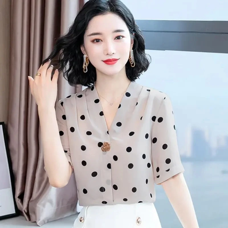 

Button Up Shirt Office Womens Shirts Vintage Floral Print Clothing Spring Women Tops Chiffon Blusas Mujer De Moda 2021 Verano