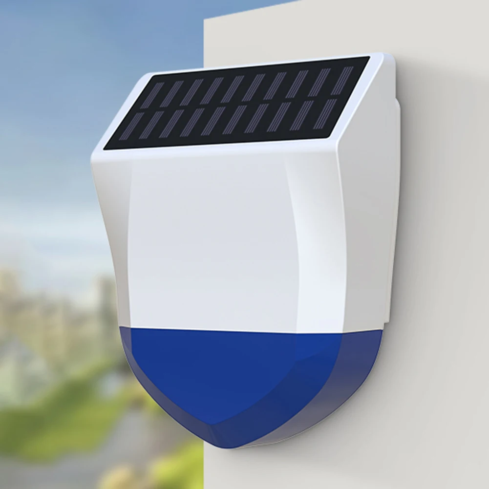 

WiFi Outdoor Siren Alarm IPX5 Waterproof Sound Light Alert Sensor Detector Home Security Alarm System Bluetooth-compatible