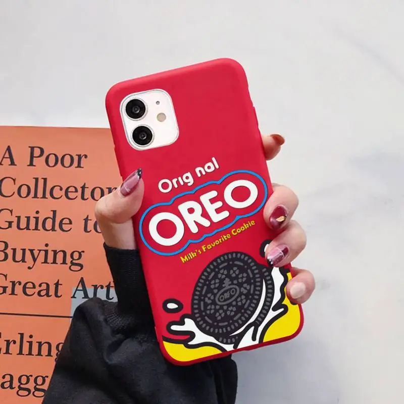 

Soda Chocolate Fruit Drink Strawberry Milk Cookies Phone Case for iPhone 11 12 13 Mini Pro Xs Max 8 7 6 6S Plus X XR Color Case