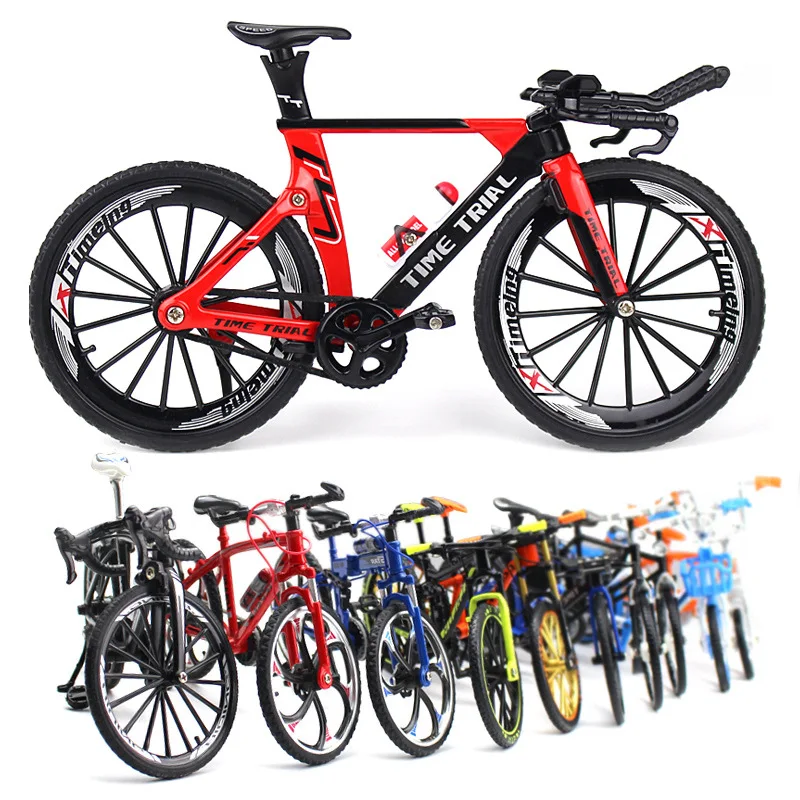 

20CM New Creative Alloy Bicycle Model Ornament Kid Gift Mini Bike Metal Figure Sports Hobby Collection Indoor Decorate