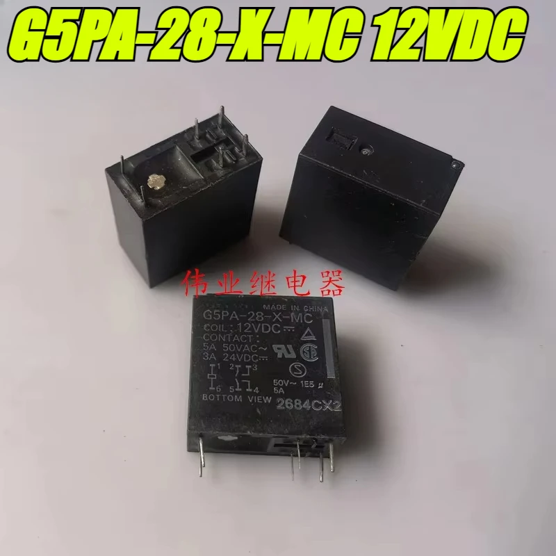 

(Совершенно новый оригинал) 1 шт./лот 100% оригинальное реле: G5PA-28-X-MC 12 В постоянного тока 6 контактов 5A
