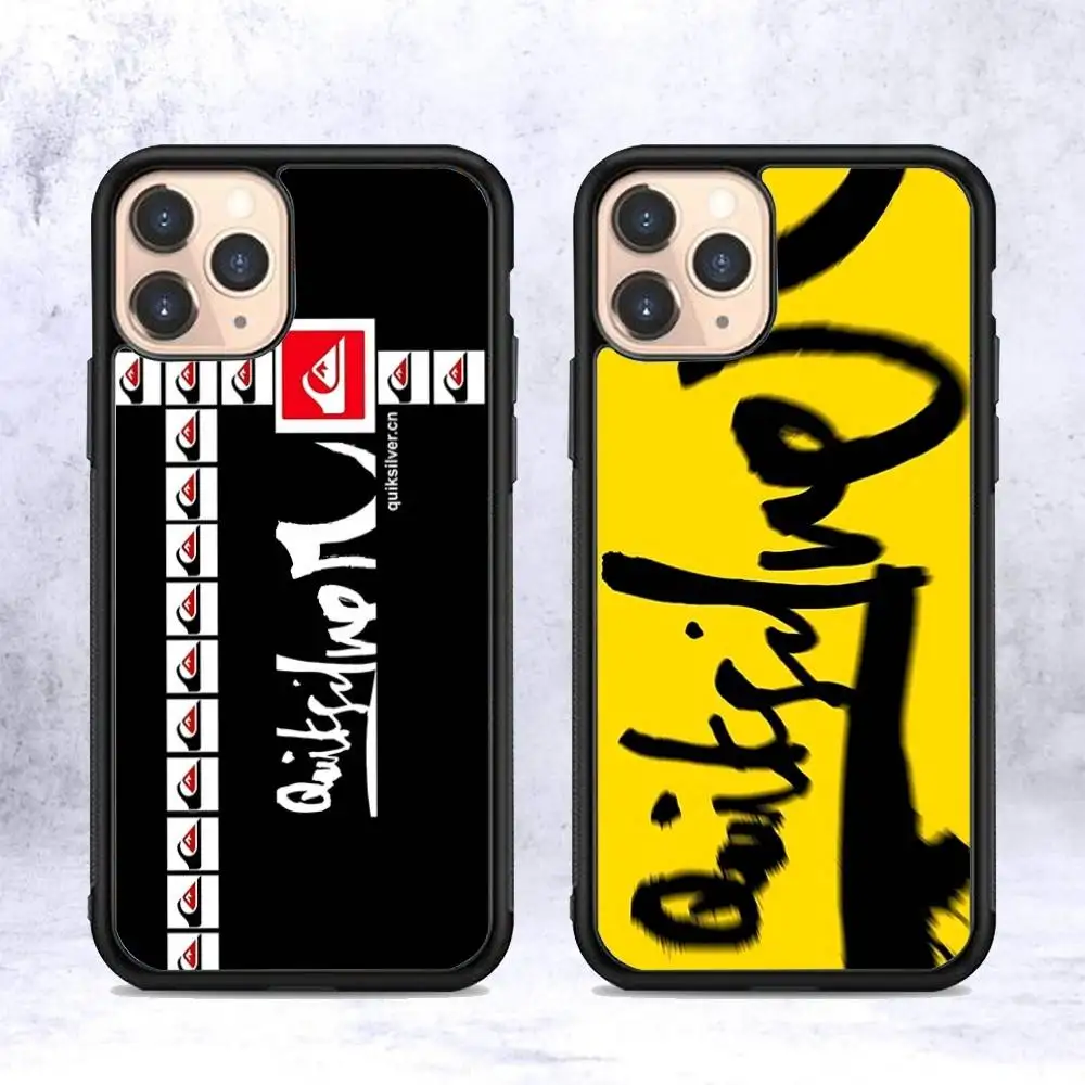 Фото Чехол Q-QuiksilverS LOGO для iPhone 17 16 Pro Max Air 15 14 13 12 Mini Plus 11, жесткий, из ПК+ТПУ, задняя крышка для телефона №1