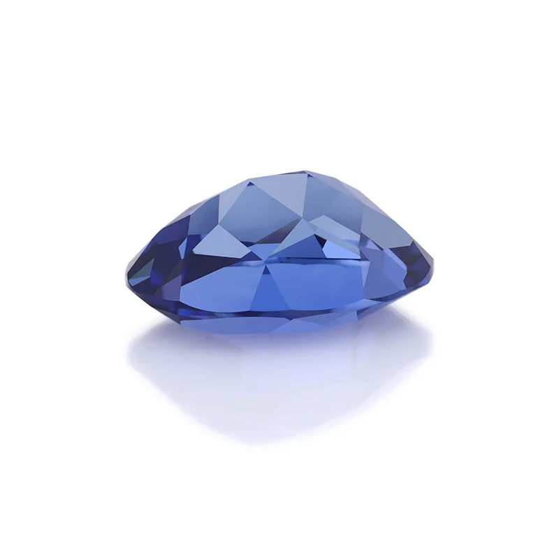 Лабораторный Выращенный сапфир Королевского синего цвета овальной огранки для