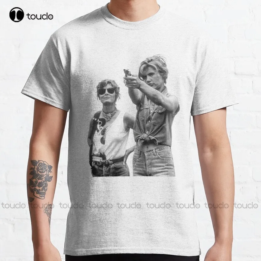 Футболка Thelma And Louise, Классическая футболка из фильма гена Дэвис Сарандон, персонализированная футболка Aldult с цифровой печатью для подростков, унисекс