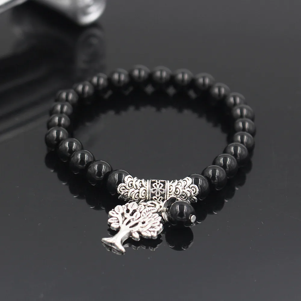 Новинка 2022 бусины браслеты для мужчин Винтажные в виде дерева жизни шармы