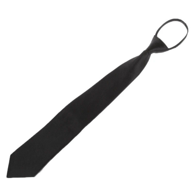 

Mens Pre-tied Adjustable Zipper Tie Necktie Plaid Dot Business Formal Wedding