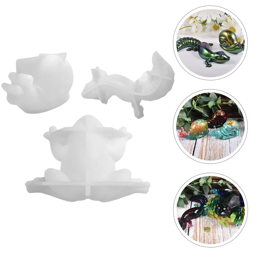 

Animal Silicone Mold Frog Shape Decor Shaped DIY Epoxy Casting Chocolate Molds Resin Crafts Making Silica Gel Lizard