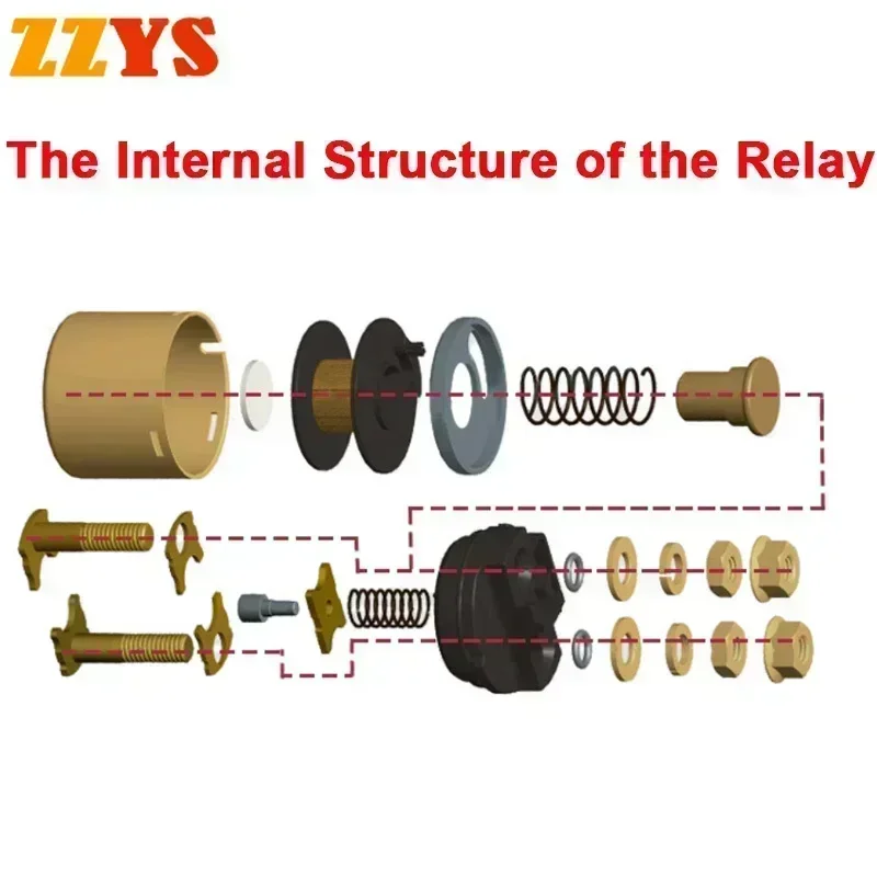 Электрический стартер для мотоцикла 12 В соленоидное реле зажигания