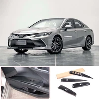 for 2018 2021 toyota 8th generation camry abs carbon fiber car styling glass lift button frame sticker car interior accessories