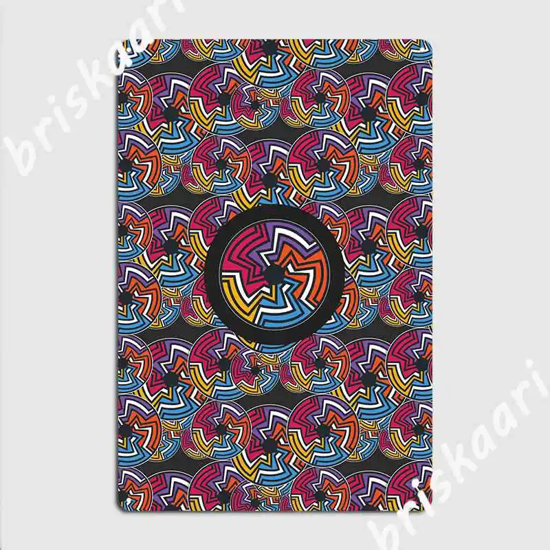 

Металлический знак с узором в виде эфиопской розы, украшение для дома, печатный жестяной плакат