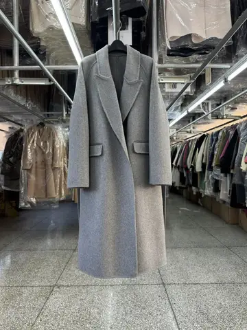 Офисные женские двусторонние шерстяные куртки 2023 осень/зима корейский стиль с воротником-лодочкой со шнуровкой свободные длинные женские пальто из 100% шерсти
