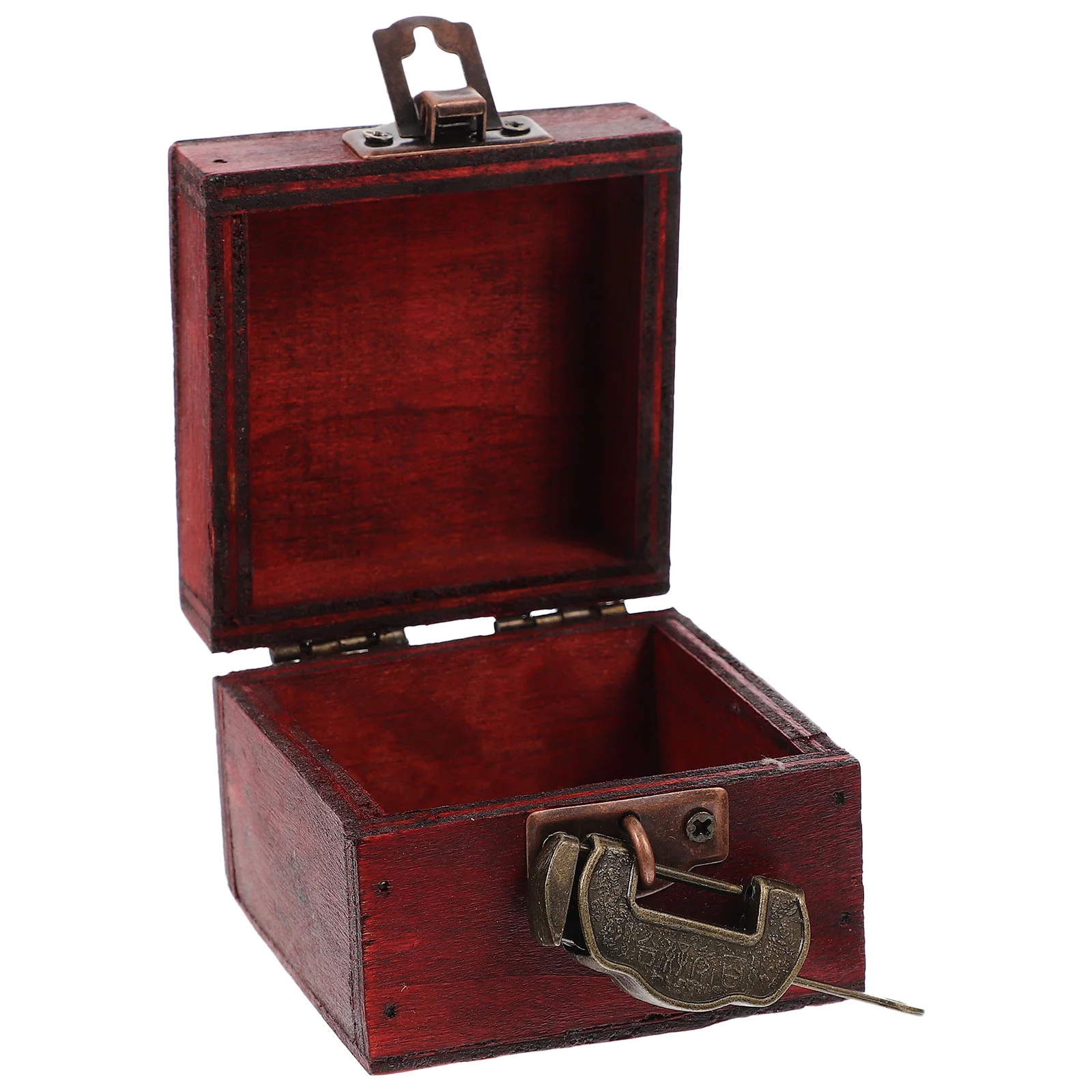 

Box Treasure Wooden Storage Case Pirate Decoration Home Giftcollection Kids Little Rings Trunks Vintage Boxes Small Trinket Wood