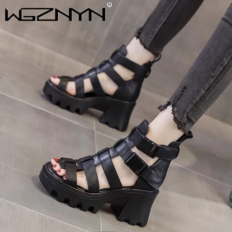 

Женские винтажные сандалии в римском стиле, босоножки на танкетке с открытым носком и пряжкой, лето 2022