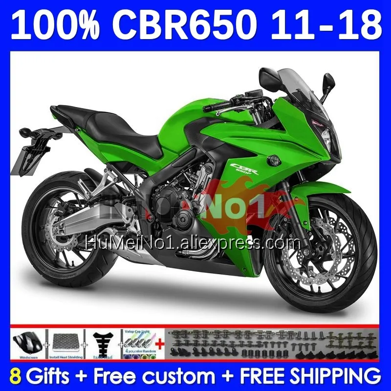 

Обтекатель CBR650F для HONDA CBR650 green stock CBR 650 F 650F 11 12 13 14 15 16 17 18 109No.66 2011 2012 2013 2014 2015 2016 2018