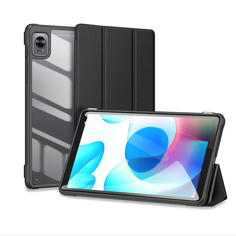 

DUX DUCIS Tablet Leather Case For OPPO Pad/Realme Pad/Realme Pad mini Smart Sleep Wake Pencil Holder Trifold Stand Clear Back