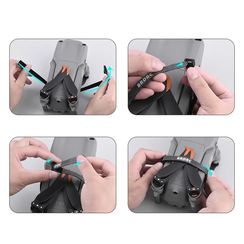 

2Pcs Propeller Blade Mount Stabilizer Fixing Tape Drone for dji Mavic 2 Mini 2