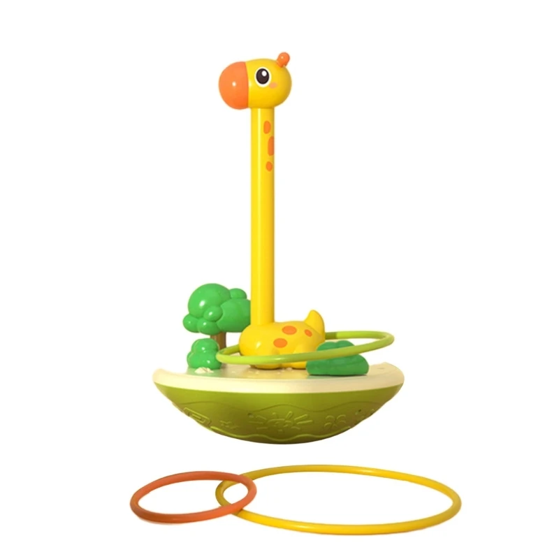 

Children Play Equipment Set Includes Ring Tossing and Cartoon Animal Rod Set Party Hoopla Game for Boys Girls Teenagers