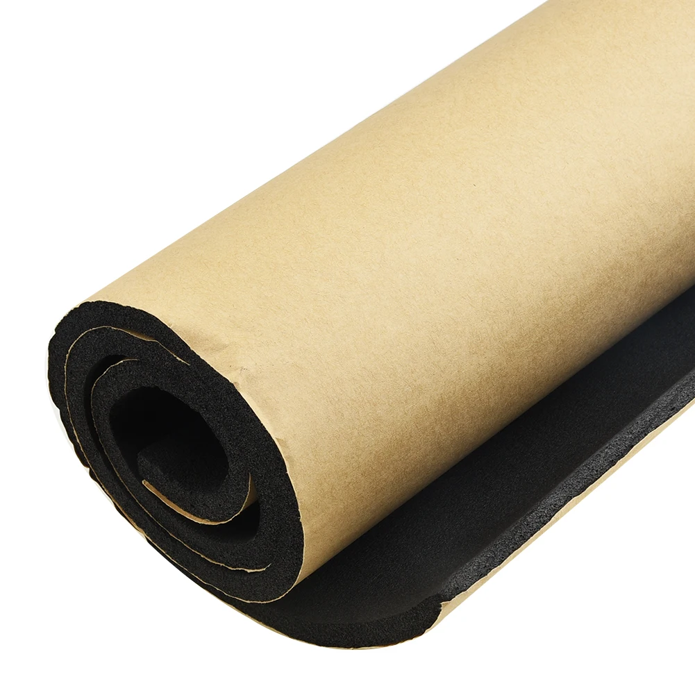 

100*50cm Thick Car Auto Sound Deadening Sound Insulation Rubber Hose Foam 8mm Pad Woofer Noise Insulation Soundproof
