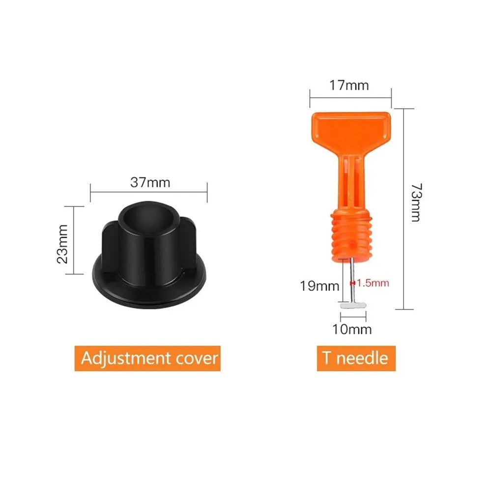 

3Pcs/set Wedges Clips 73*17mm Wedges Tile Spacers Black+orange DIY Durable T Leveling System 2021 New High Quality