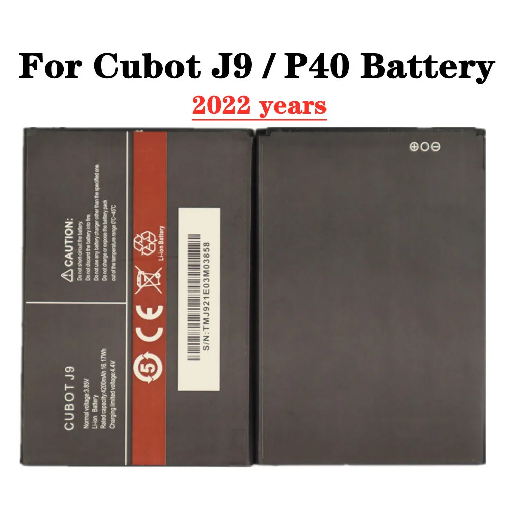 

Новинка 2022, аккумулятор для Cubot J9 / P40 AUCC, батарея для телефона 4200 мАч, зеркальные запасные батареи