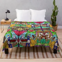 Patterns of the Stained Glass Window Throw Blanket fleece bkanket blankets for bed