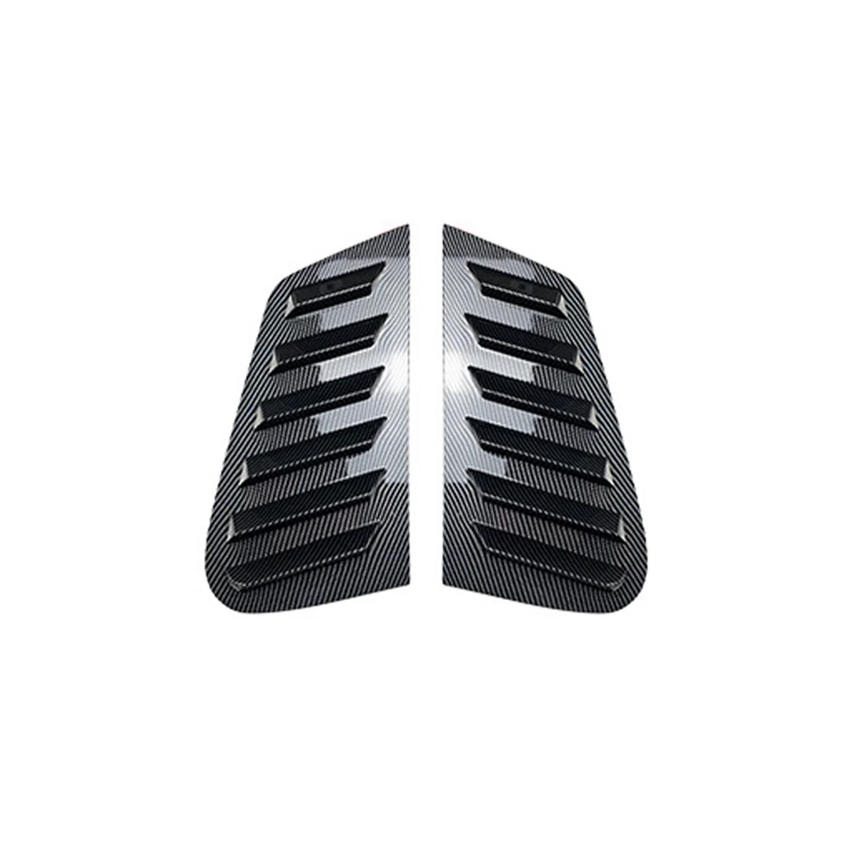 

Car Rear Window Louver Shutter Side Vent Cover Trim for 9N 2001-2009 Carbon Fiber
