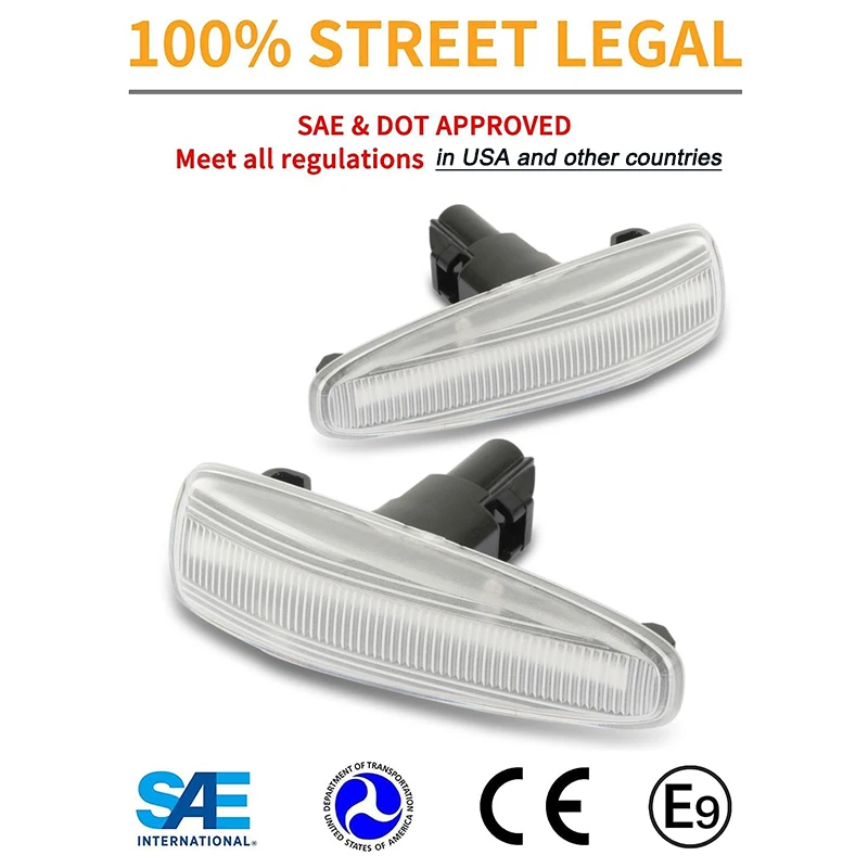 2 шт. для Mitsubishi Lancer Outlander Sport ASX Mirage светодиодные динамические боковые габаритные