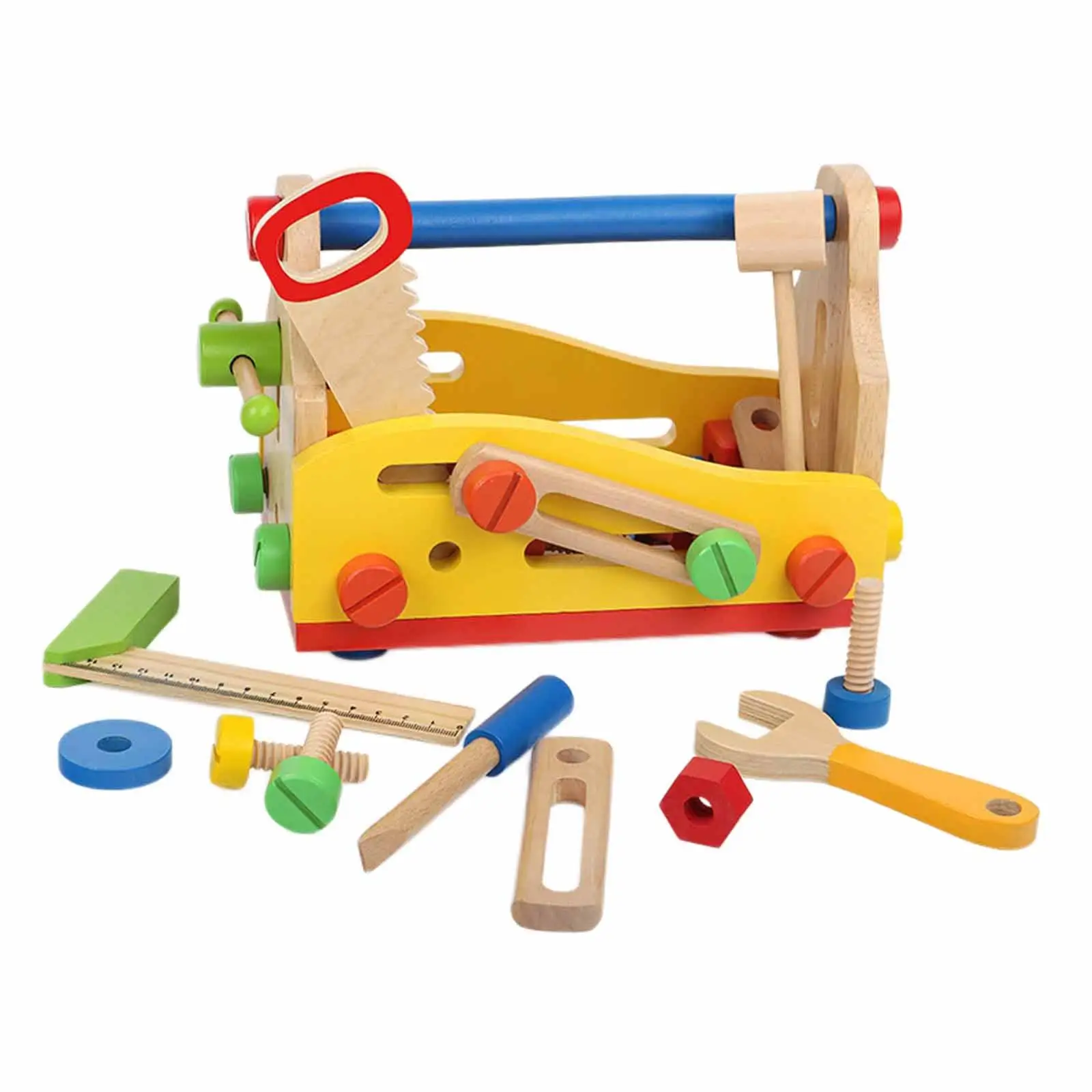 

Wooden Tool Toy Learning Educational Tool for Children