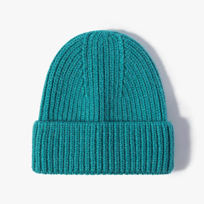 

Плотная теплая зимняя шапка для мужчин, 13 цветов, однотонная вязаная зимняя женская шапка, шапочки, облегающие шапки для женщин