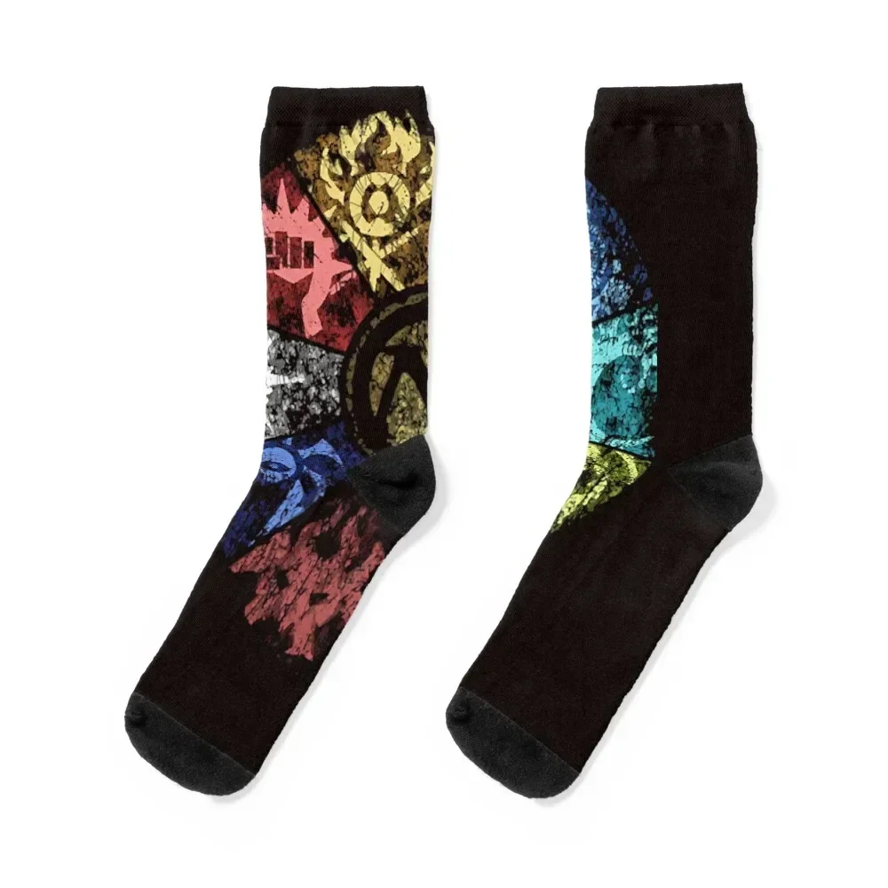 MTG Faded Guild Wheel Socks баскетбольные свободные спортивные носки на заказ для девочек