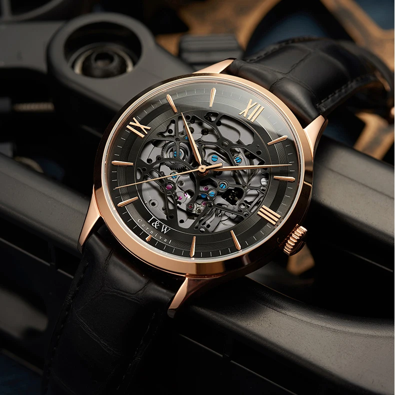 Часы наручные I &amp W Мужские автоматические брендовые роскошные механические