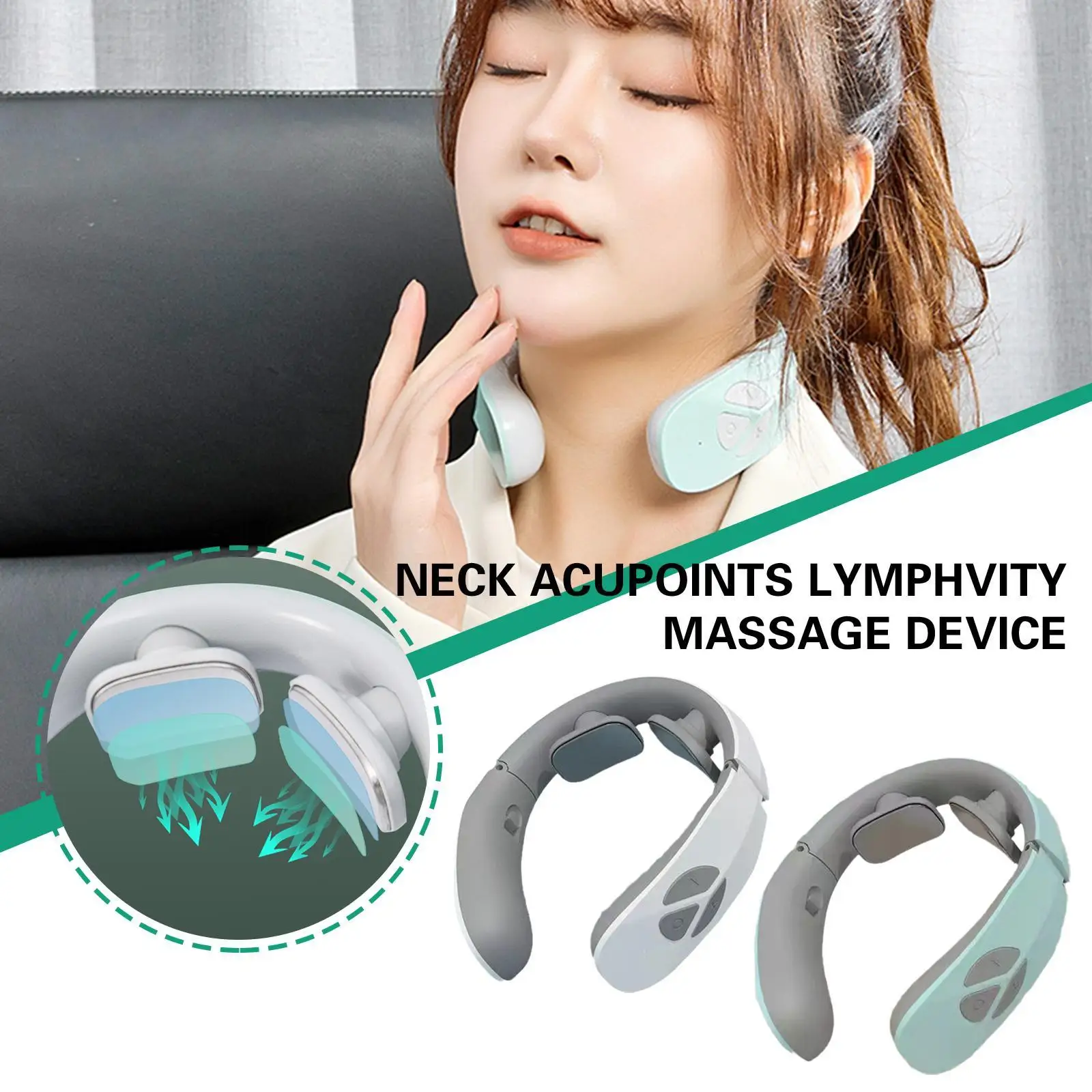 

Электрический импульсный массажер для шеи, импульсный лимфатический массажер для шеи, акупунктуры, лимфитического массажа, устройство для ...