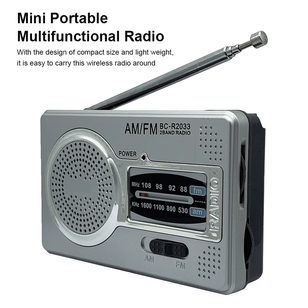 

Portable Radio Build-in Speaker Household Radios Signal Receiver for Elder