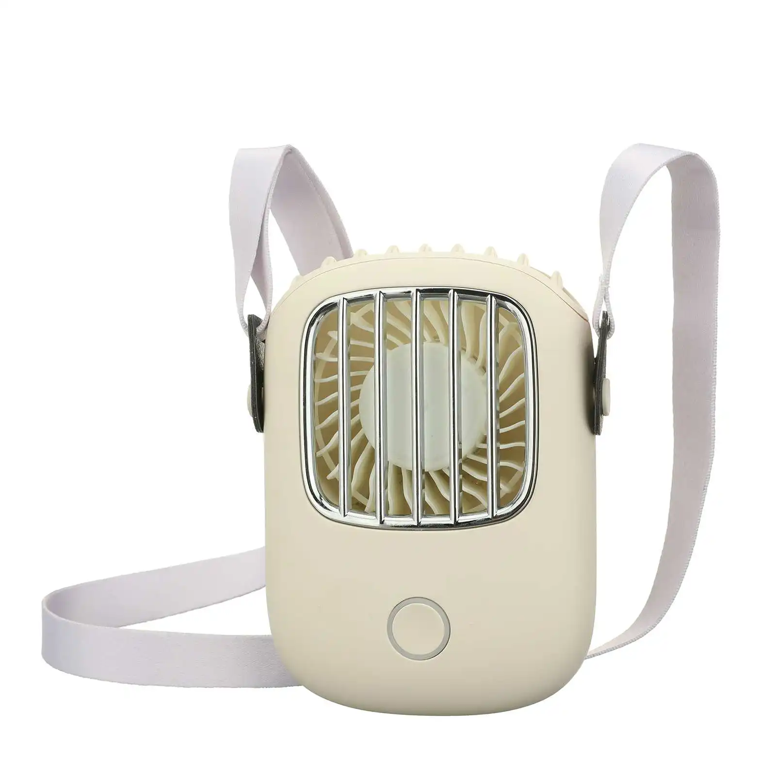 

New Travel Hanging Neck Fan Portable USB Rechargeable Mini Neck Hanging Fan Electric Suitable for Home Desk Outdoor Fan 1800mAh