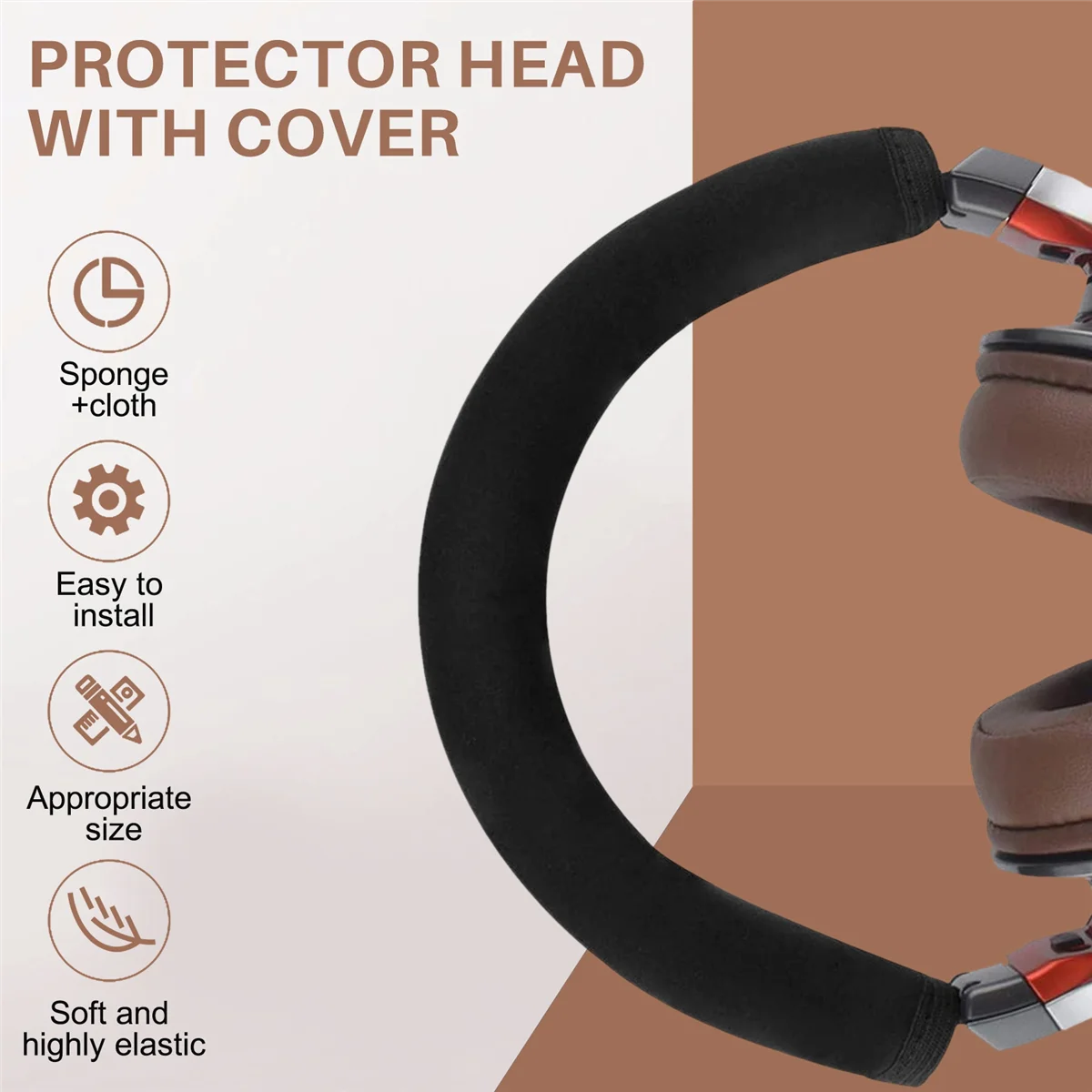 Защитная накладка на голову для наушников Audio Technica ATH MSR7 M20 M30 M40X M50X SX1