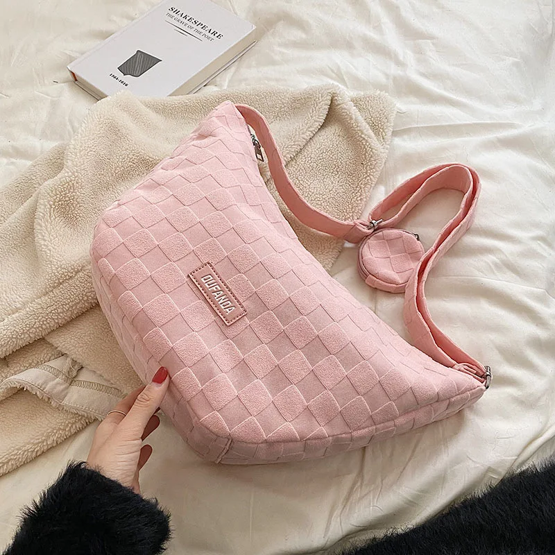 2023 Tassel Small Messenger Bag For Women Trend Lingge Embroidery Camera Female Shoulder Bag Fashion Chain Ladies Crossbody Bags