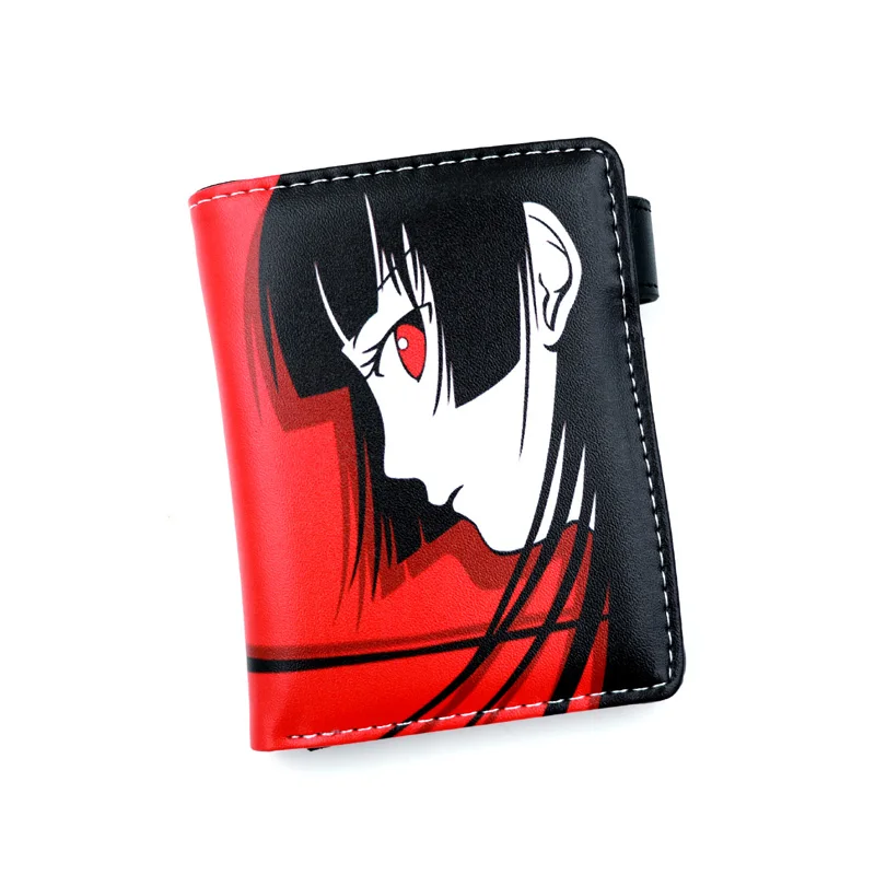 

Японский аниме Hell Girl PU короткий кошелек на молнии с Enma Ai
