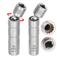 socket wrench magnetic 12 angle repairing removal tool thin wall 38 drive sockets for 1416mm spark plug