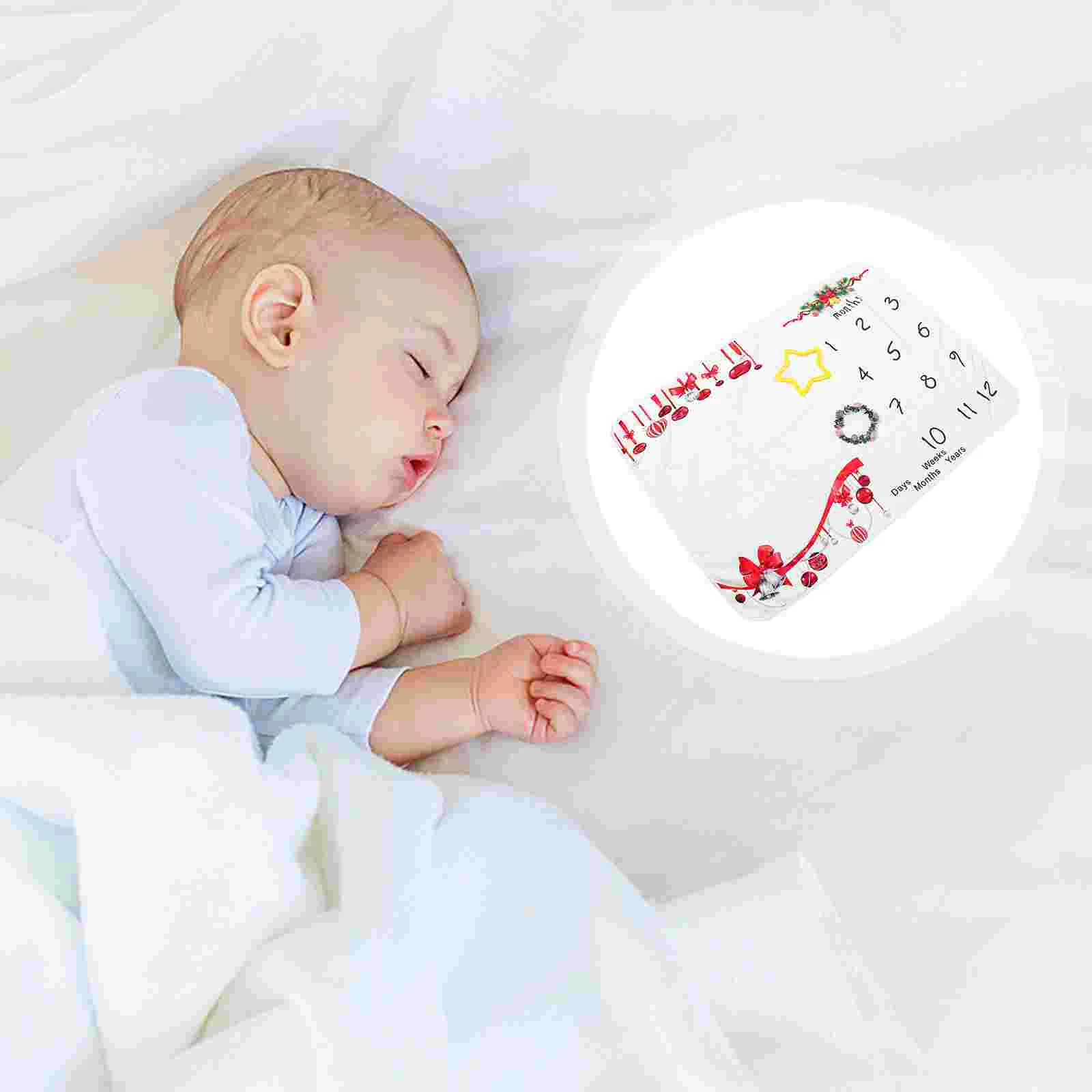 

Blanket Baby Milestone Growth Photo Chart Photography Newborn Monthly Blankets Background Month Infant Rug Props Backdrop Months