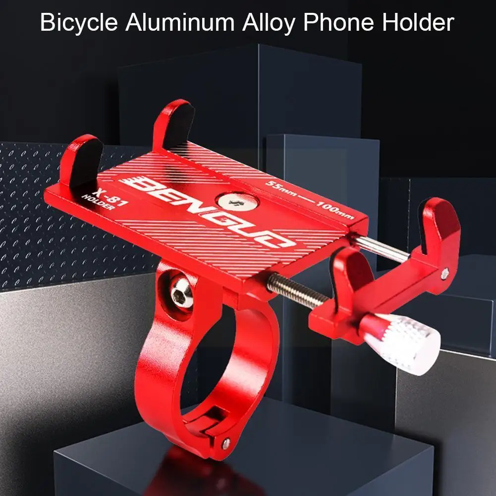 

Bicycle Mobile Phone Holder for 3.0-6.8 inch Phones Mountain Bike Mount Motorcycle Stand Aluminum Alloy Support Bike Access O2E0