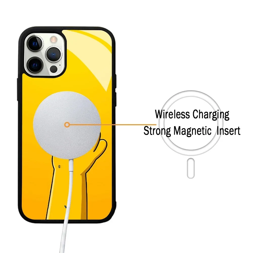 Забавный чехол для телефона с изображением Гомера S-SimpsonS магнитный IPhone 15 14 13 Pro Max 11